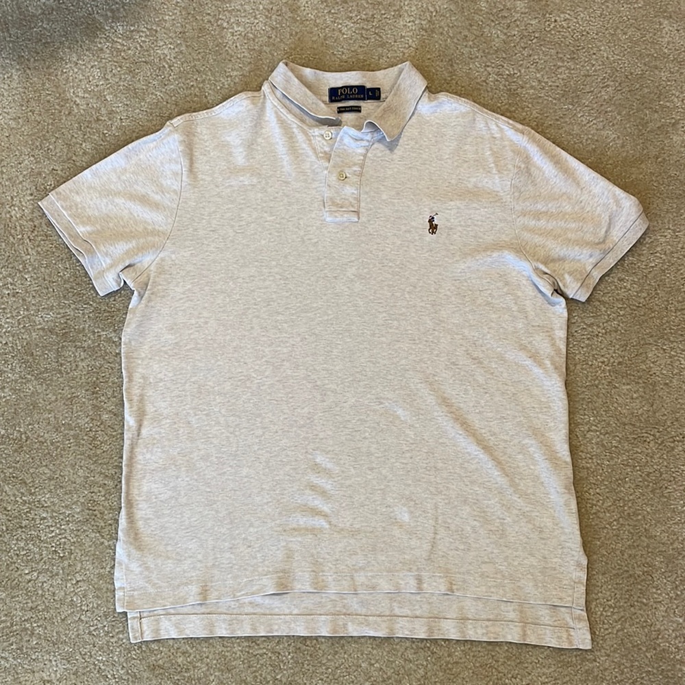 Polo by Ralph Lauren Heather grey polo shirt
